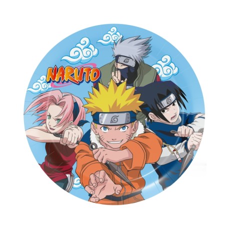 Platos NARUTO de cartón