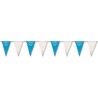 Banderas triángulos 50m AZUL-BLANCA