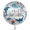 Globo Feliz cumple Océano Foil