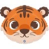 Globo Tigre cara foil Grabo