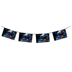 Guirnalda papel Castillo Halloween