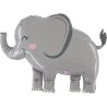 Globo Elefante gris Grabo foil