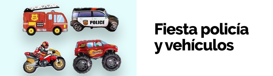 Fiesta policía y vehículos